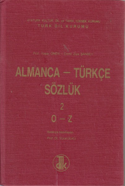 Almanca -Türkce sözlük 2 O-Z